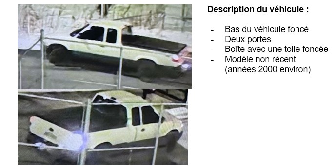 Délit de fuite sur l'autoroute Laurentienne : véhicule recherché