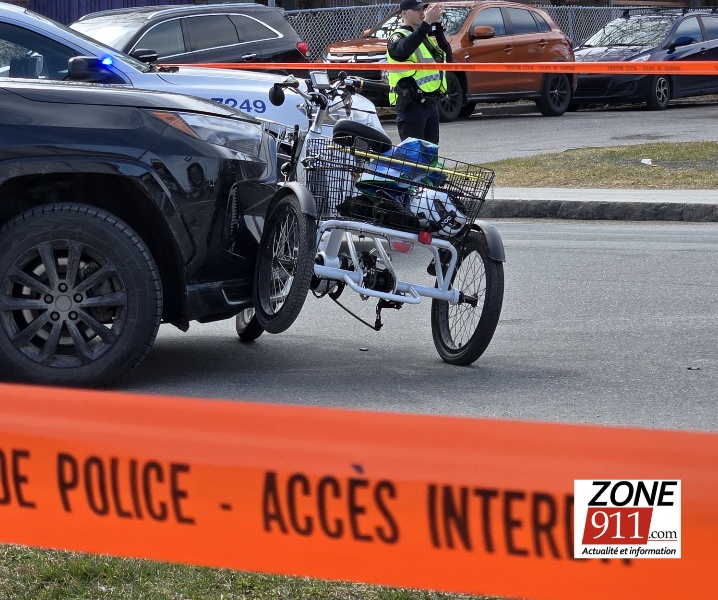 Accident impliquant un vélo à Val-Belair : un homme transporté d’urgence à l’hôpital