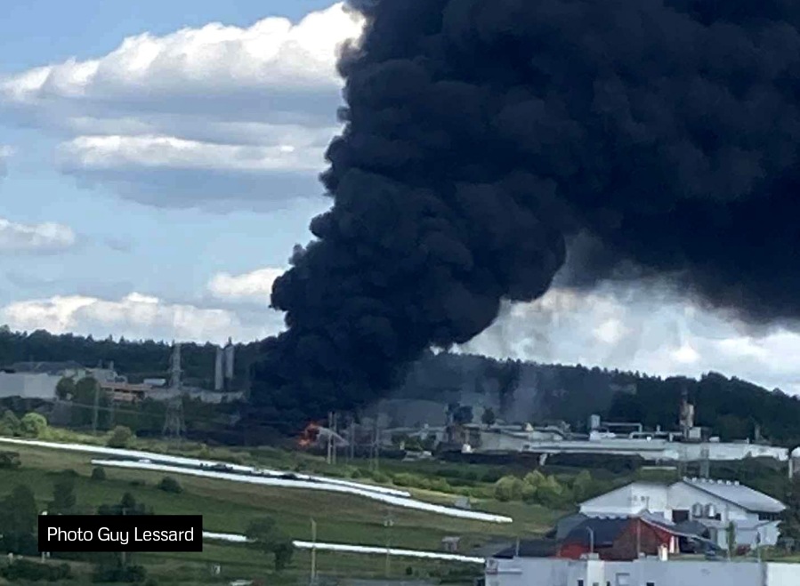 Incendie majeur chez Royal Mat à Beauceville