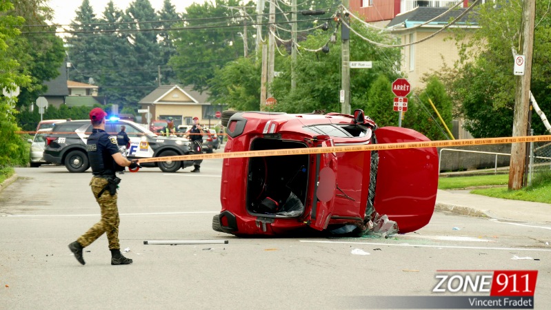 Grave accident à Charlesbourg le conducteur est décédé 