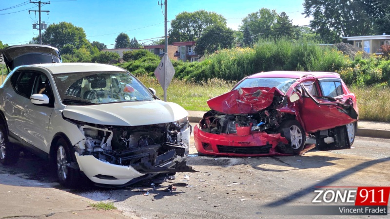 Accident important à Québec : trois véhicules impliqués sur la 41e rue
