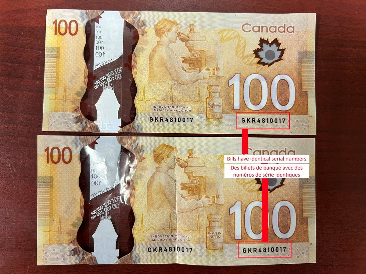 bay st. george rcmp issue warning about counterfeit currency circulating in the area