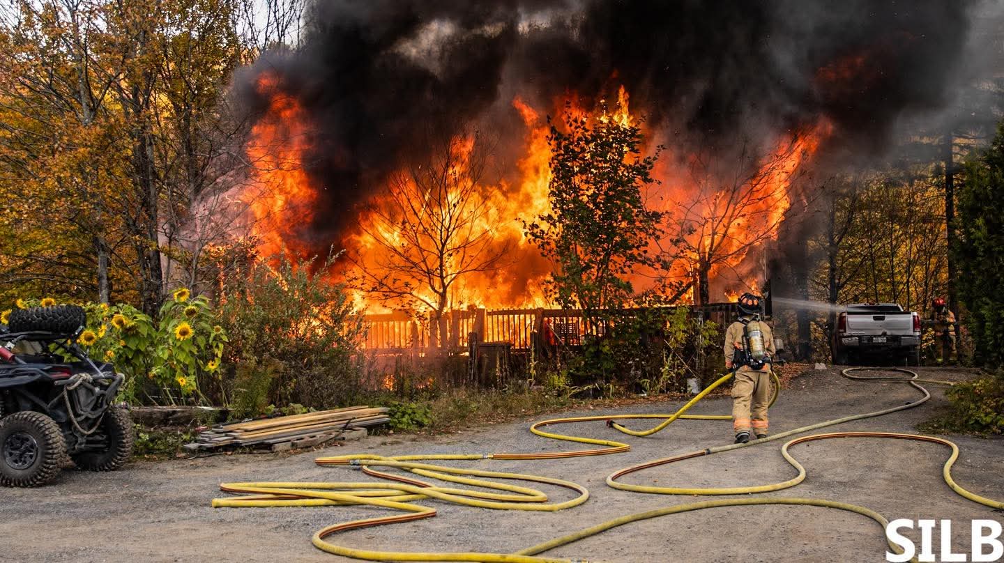 Incendie majeur dans une résidence de Lac-Beauport 