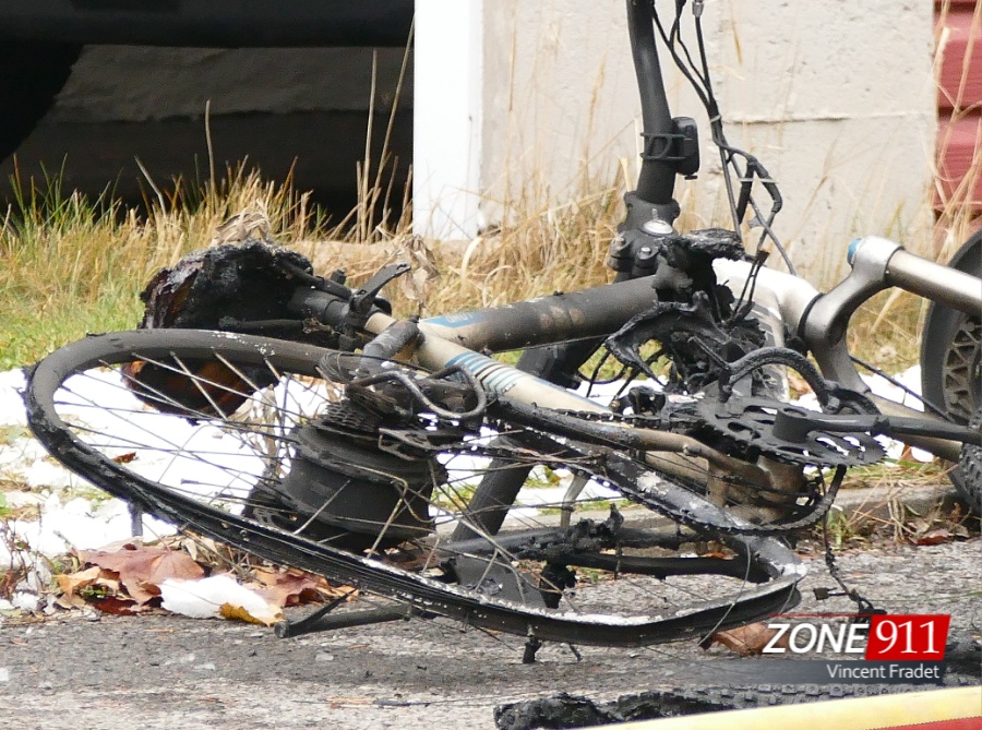 Incendie à Québec dans une résidence de Charlesbourg : un vélo électrique en cause?