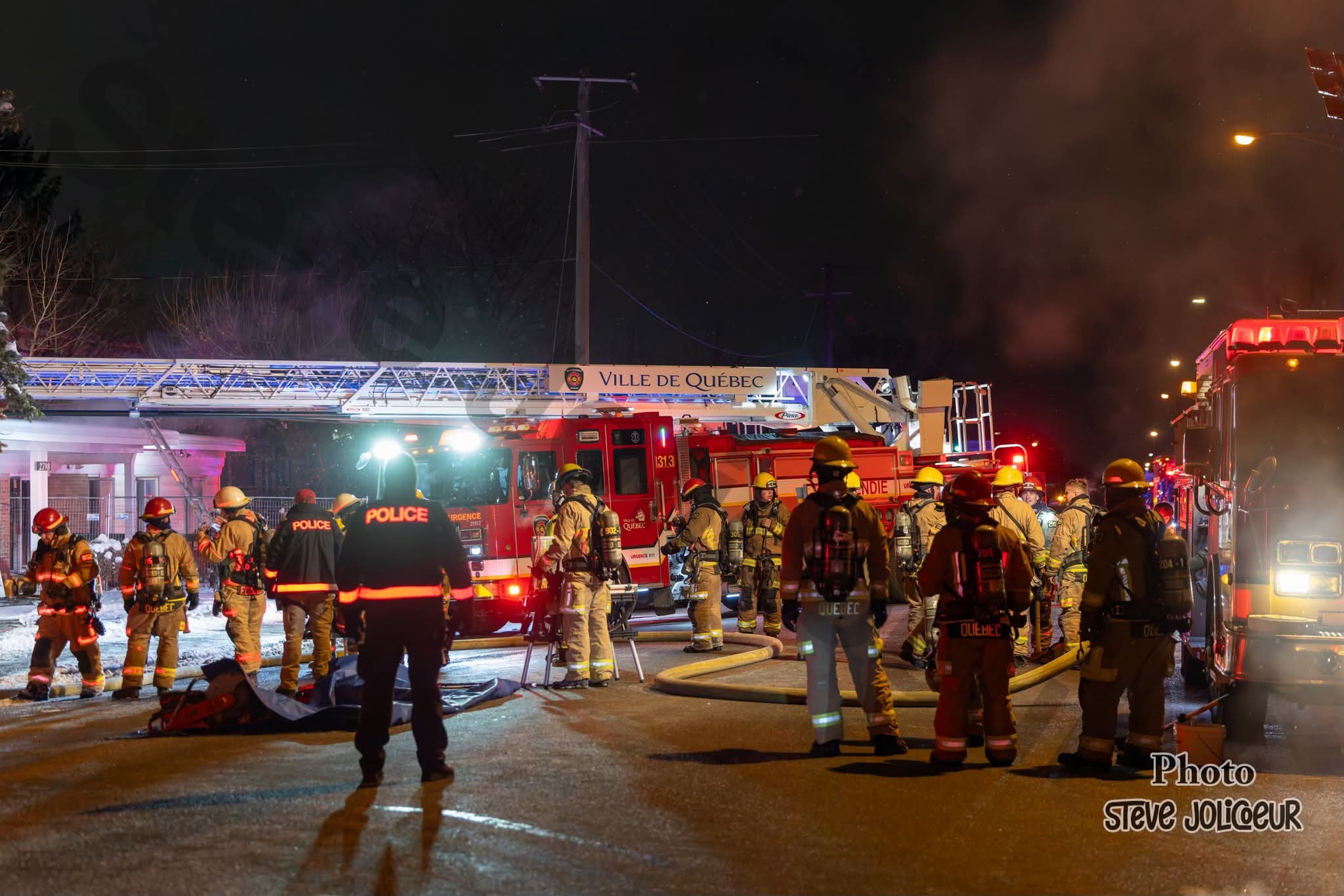 Incendie cette nuit à Québec : Geste possiblement criminel