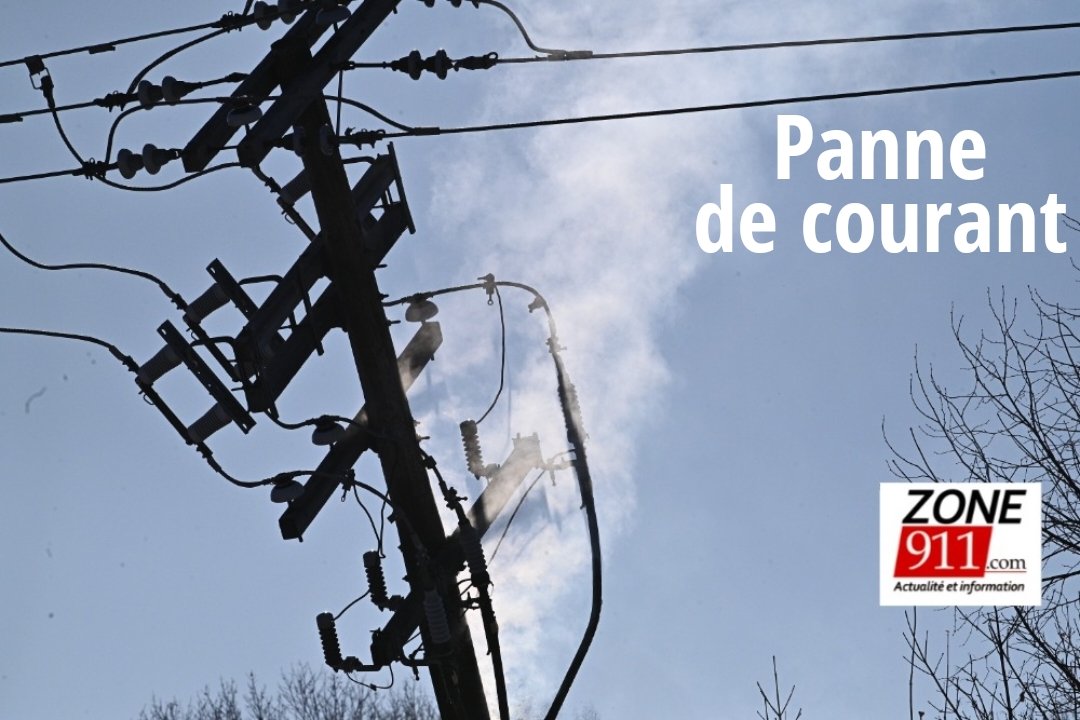 Québec - Panne de courant majeur à Ste-Foy à cause d'un poteau électrique en feu 