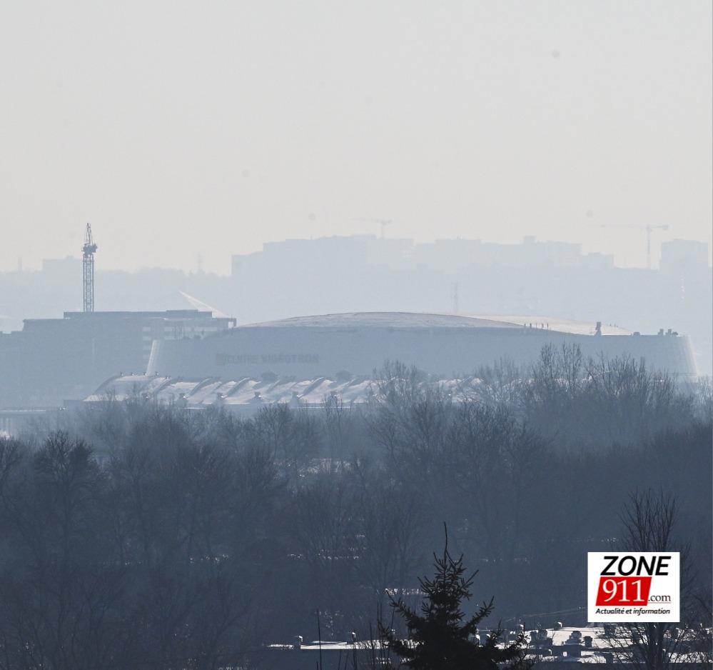 Vue du Centre Vidéotron de Beauport