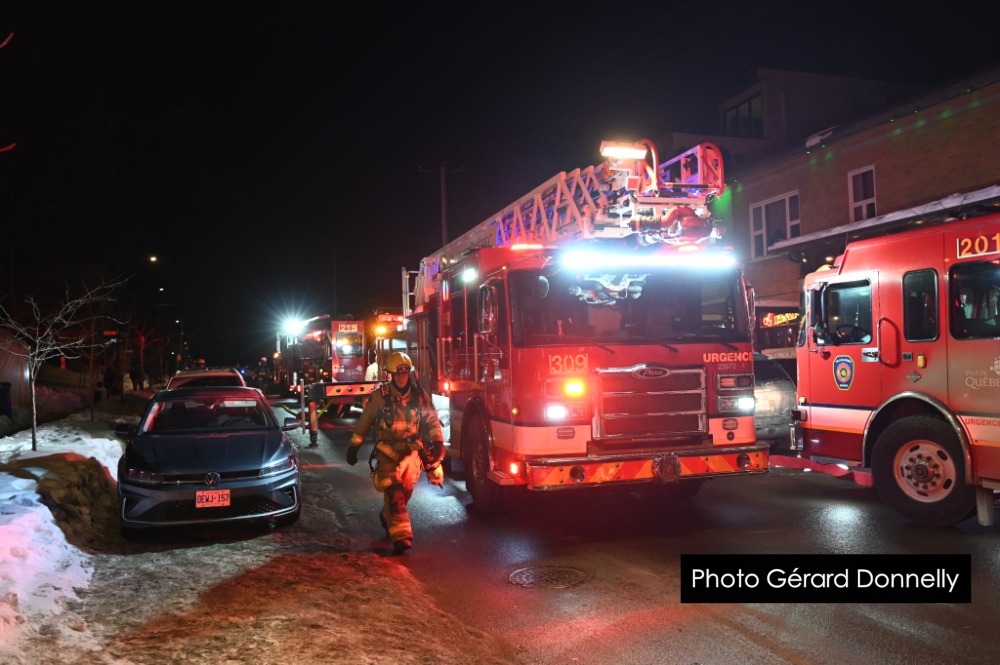 Deux incendies dans la dernière heure à Québec