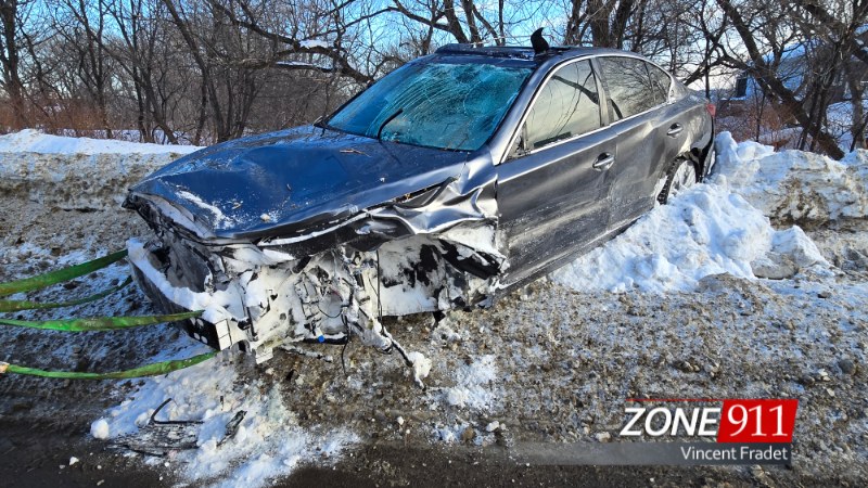 Violent accident sur le boulevard Ste-Anne à Château-Richer 