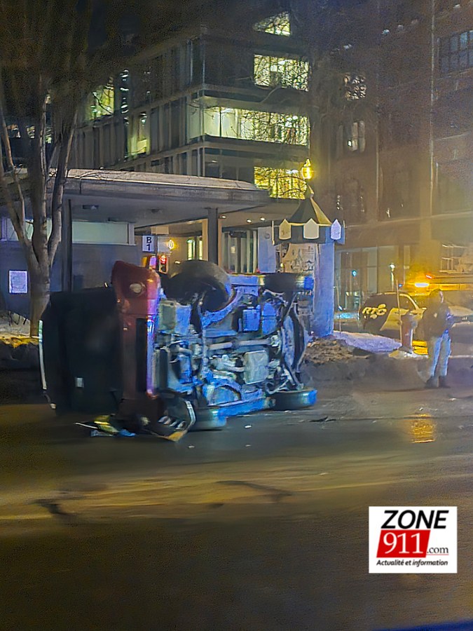Accident sur le boulevard Charest dans le secteur de St-Roch