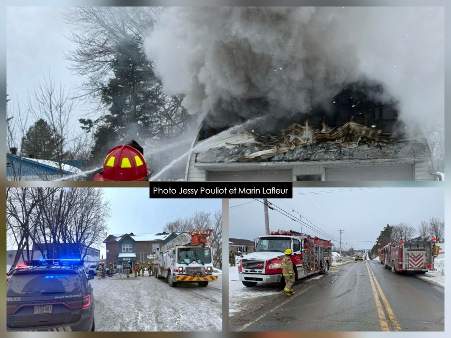 Trois incendies en Chaudière-Appalaches, à Frampton, St-Édouard de Lotbinière et St-Henri