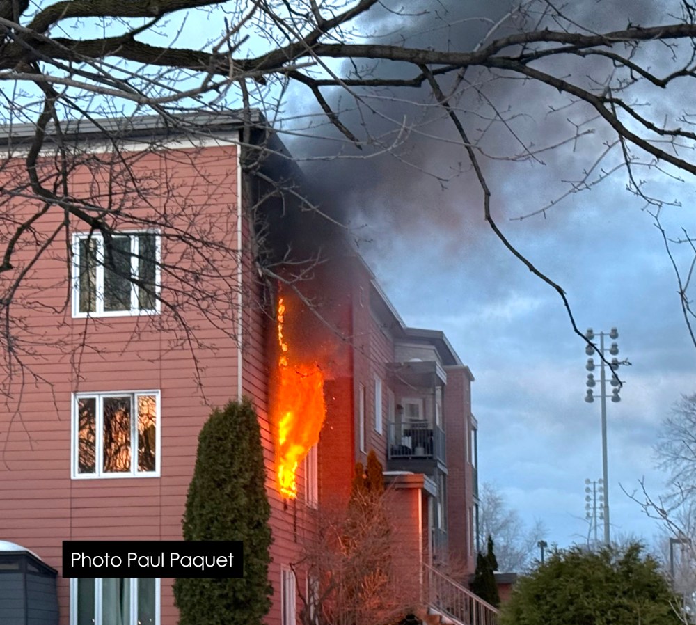 DERNIÈRE HEURE – Incendie à Charlesbourg