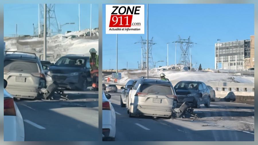 DERNIÈRE HEURE Accident tout juste à la fin du pont Pierre-Laporte 