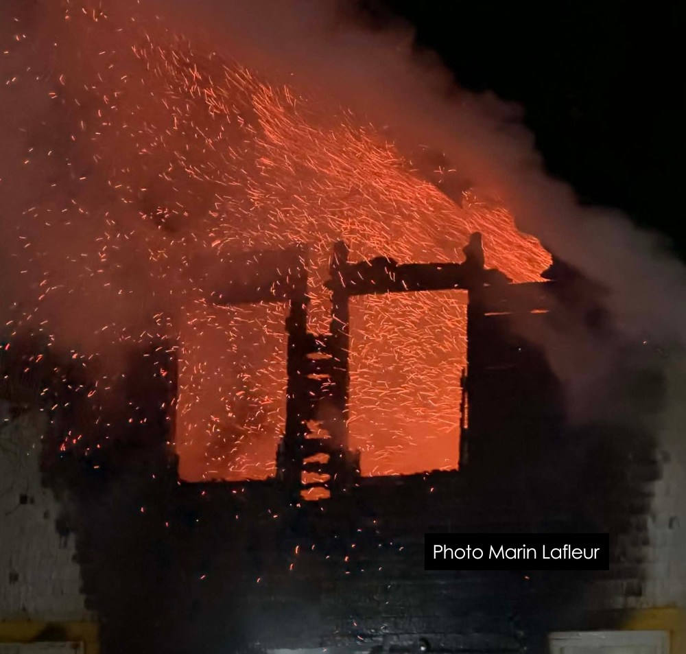 Incendie dans une résidence de Val-Alain dans la région de Lotbinière 