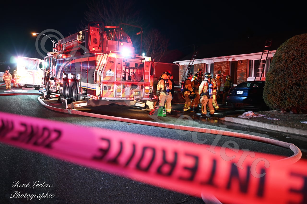 Lévis - Incendie dans une maison de chambres, une personne évacuée