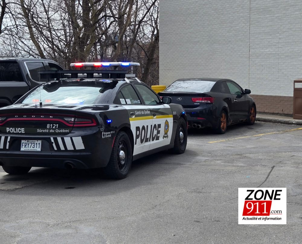 Intervention pour fuite policière sur l'autoroute Félix-Leclerc à Québec