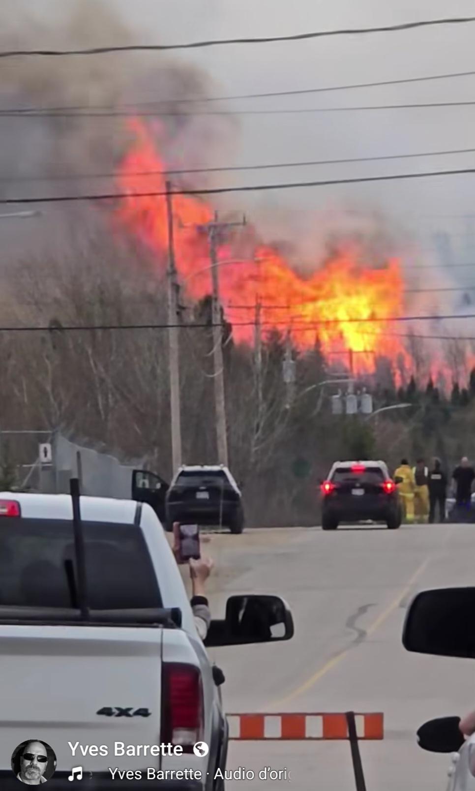 Incendie de forêt majeur à Forestville