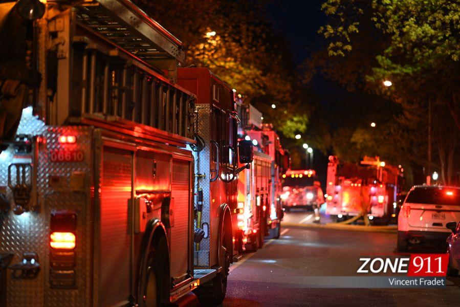Intervention incendie sur la rue Aberdeen à la Haute-Ville de Québec 