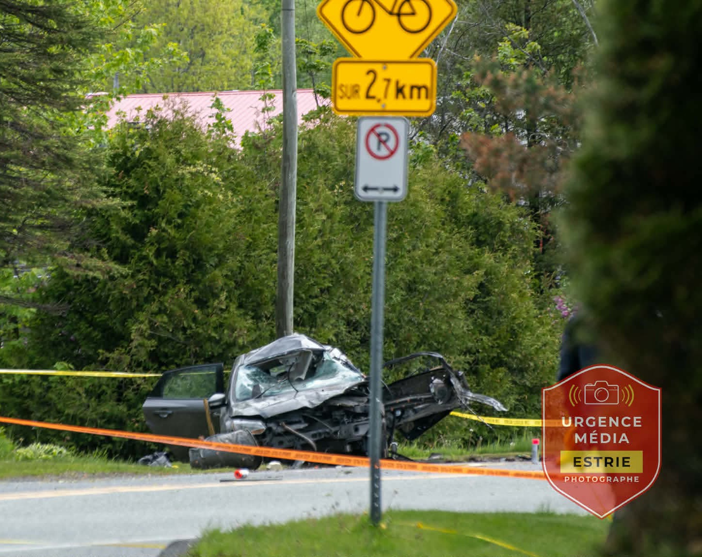Grave accident à Sherbrooke 