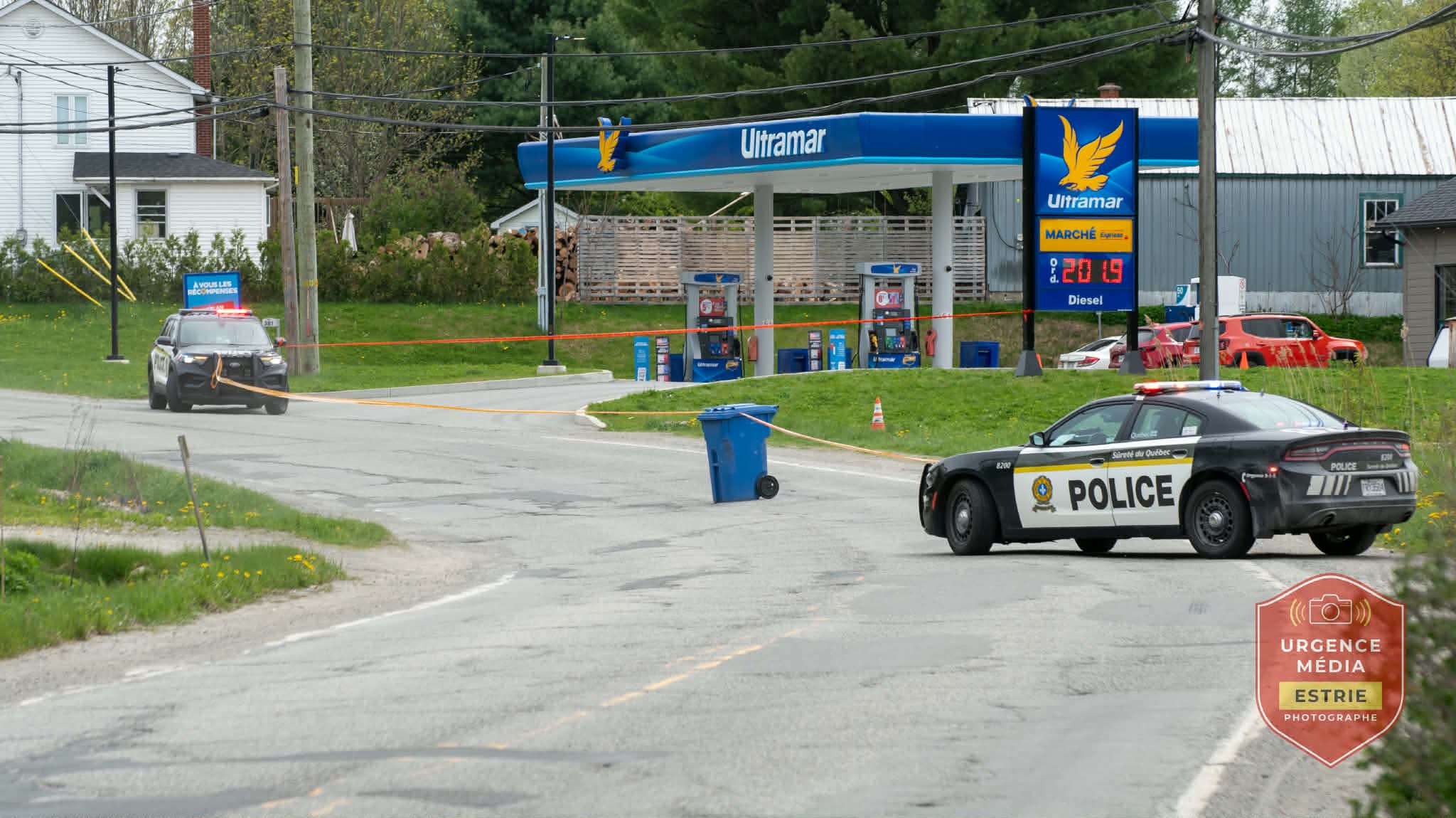 Accident une piétonne gravement blessée à Stoke en Estrie 