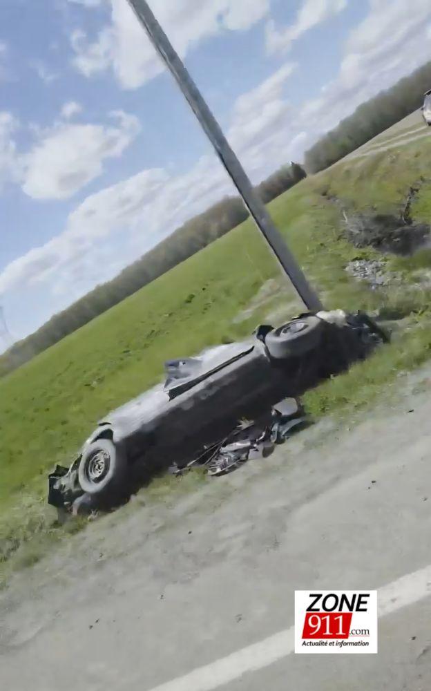 Accident à St-Raphaël de Bellechasse 