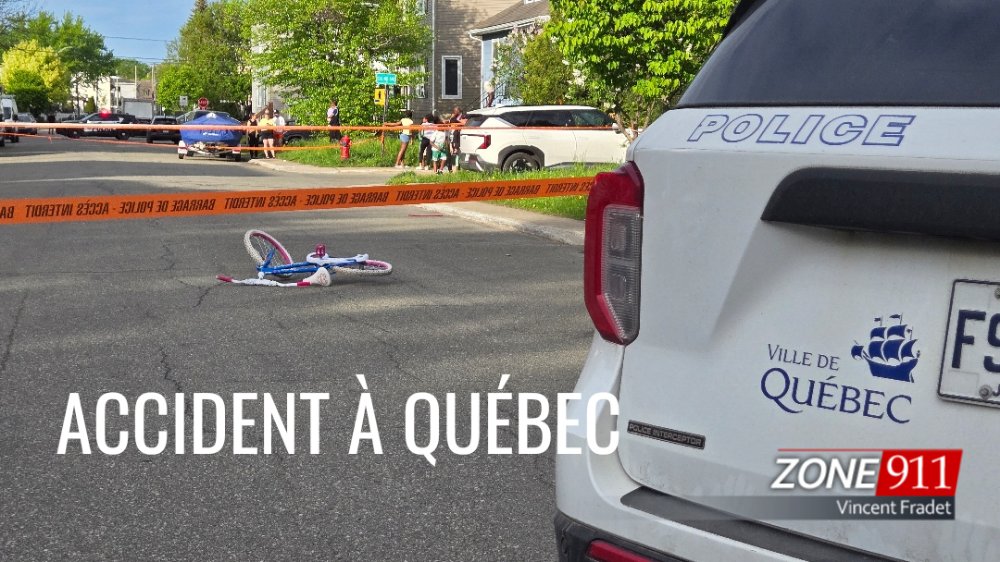 DERNIÈRE HEURE Grave accident impliquant un enfant à Beauport 