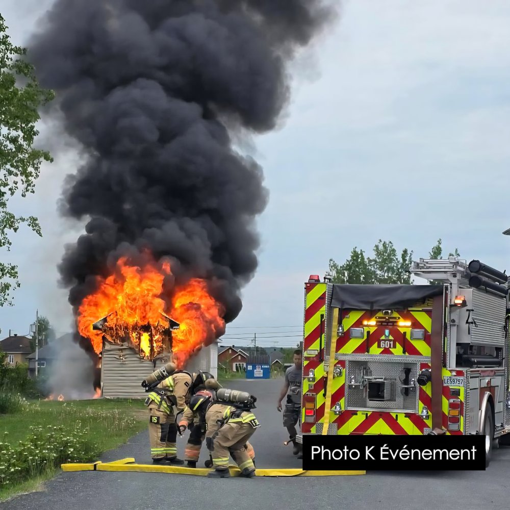 Incendie à Saint-Georges : perte totale