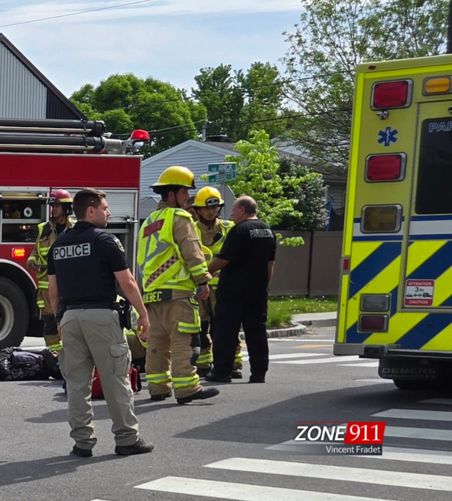 Accident à Beauport face à l’école Primerose