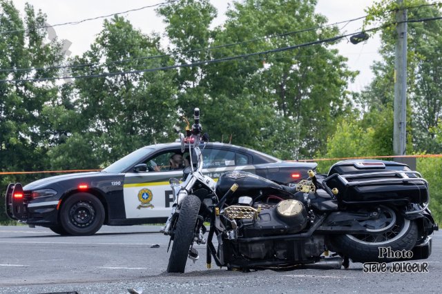 Grave accident à St-Antoine-de-Tilly un motocycliste a perdu la vie 