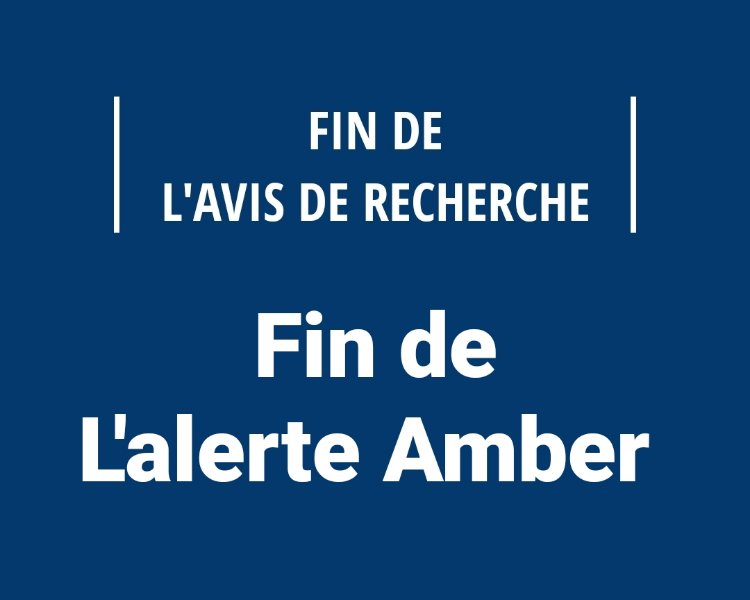 Fin de l'alerte Amber les enfants ont été retrouvés 