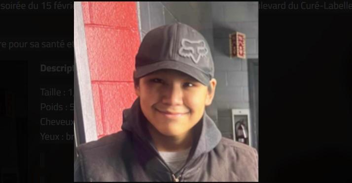 Samisa Naqtai, 16 ans, de Prévost porté disparu