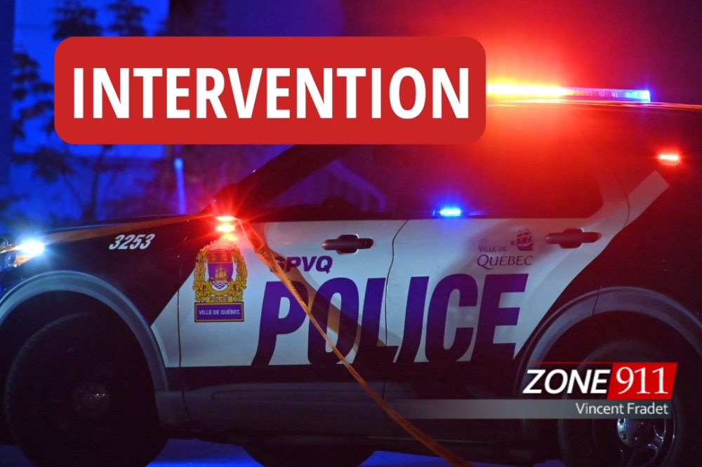 Intervention policière et arrestation à Loretteville 