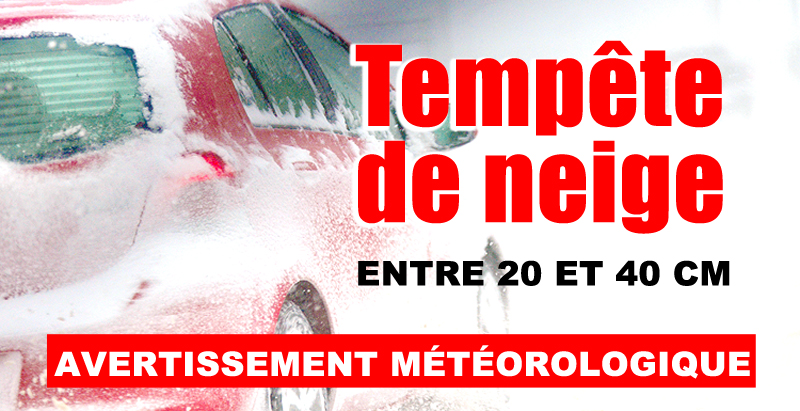 Une autre tempête de neige arrive sur la province