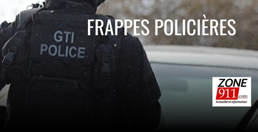 Voici le bilan des nombreuses frappes policères au Québec et au Nouveau-Brunswick