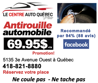 Centre auto Québec Antirouille